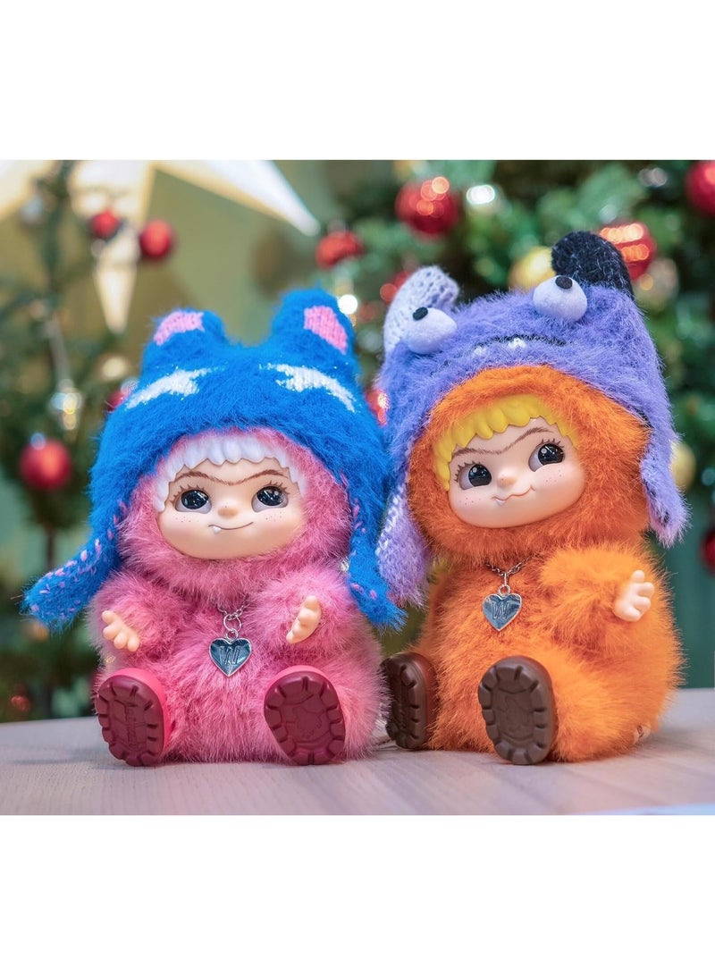 WAKUKU Fuzzy Trendy Fun Party Series Blind Box Cute wakuku Action Figure Mystery Box Plush Doll Bag Keychain Pendant (1 Pack) - Image 3