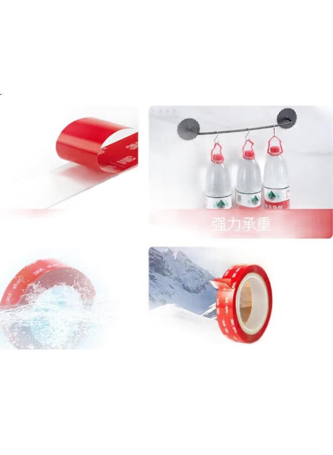 3M 3M Double-Sided Tape, Office Supplies/Etc Specific/Home Use, Strong High-Adhesion Nail-Free Glue, Transparent Waterproof Heat-Resistant 4910 (Bagged), 30Mm*3M - Image 2