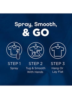 Downy Wrinkle Releaser Spray, All In One Formula, Removes Wrinkles, Static and Odor Eliminator, Light Fresh Scent, 33.8 Fl Oz, Pack of 2 (Packaging May Vary)  - Image 3