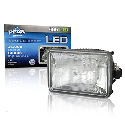 PEAK H4651 مصباح أمامي LED مغلق 6000K - Image 1