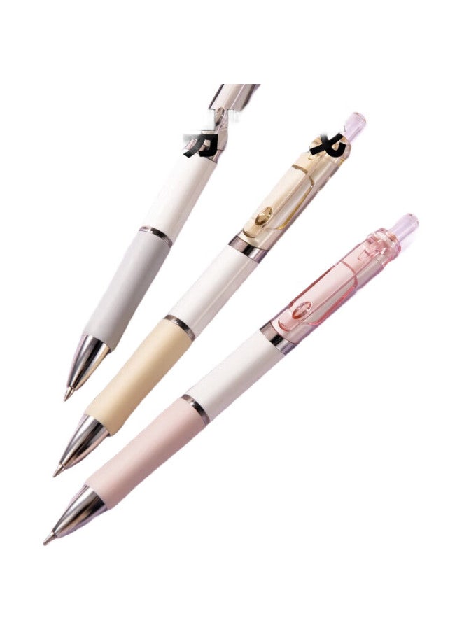 Deli 0.5Mm Retractable Gel Pen, 4 Colors, Stylish Soft Rubber Grip, Black, 12 Pens/Box - Image 3