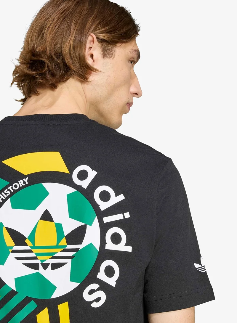Adidas Originals BLACK Archive Football Graphic T-Shirt for Men | Best Price UAE