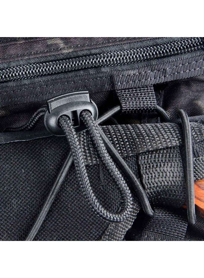 DYZD Plastic Cord Locks Spring Toggle Stopper Double Hole Cord Locks For Drawstring Clothing Shoelaces Backpack Lanyard(10Pcs Black) - Image 4