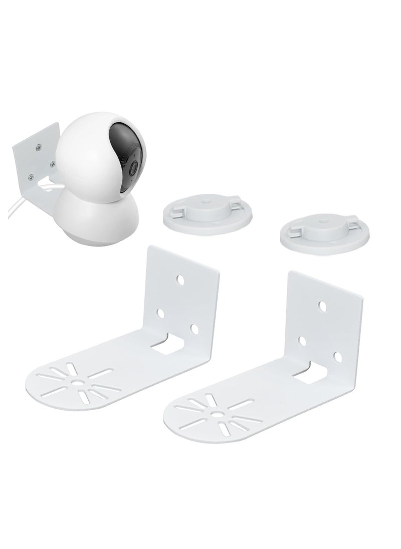 SYOSI حامل تثبيت معدني على الحائط/السقف متوافق مع كاميرا المراقبة Tp-Link Tapo C200/ C210/ C220/ Tc70، Kasa Ec70/ Kc410s، حامل كاميرا حلقي معدني مضاد للصدأ (عبوتان)  - Image 1