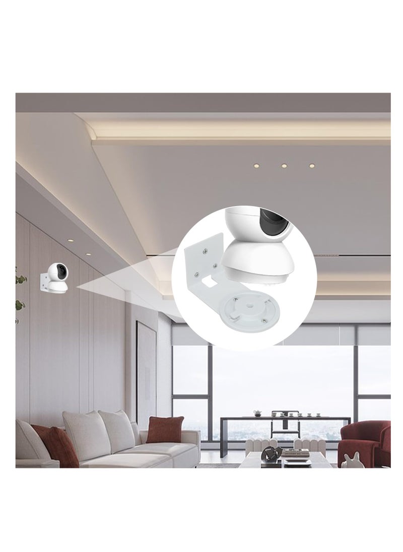 SYOSI حامل تثبيت معدني على الحائط/السقف متوافق مع كاميرا المراقبة Tp-Link Tapo C200/ C210/ C220/ Tc70، Kasa Ec70/ Kc410s، حامل كاميرا حلقي معدني مضاد للصدأ (عبوتان)  - Image 4