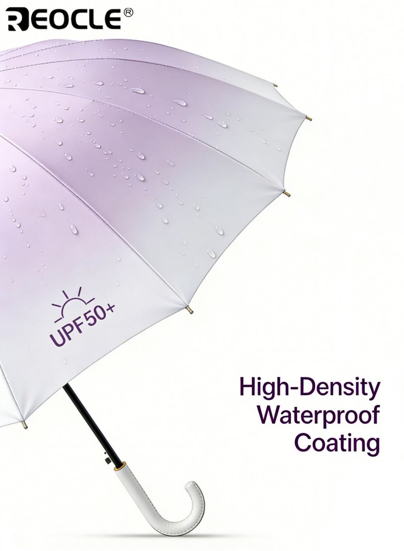 REOCLE Sun Protection Umbrella UPF 50+ Compact Folding Umbrella with Sleek Gradient Design All-Weather Umbrella for Daily Outdoor & Casual Use - Image 4