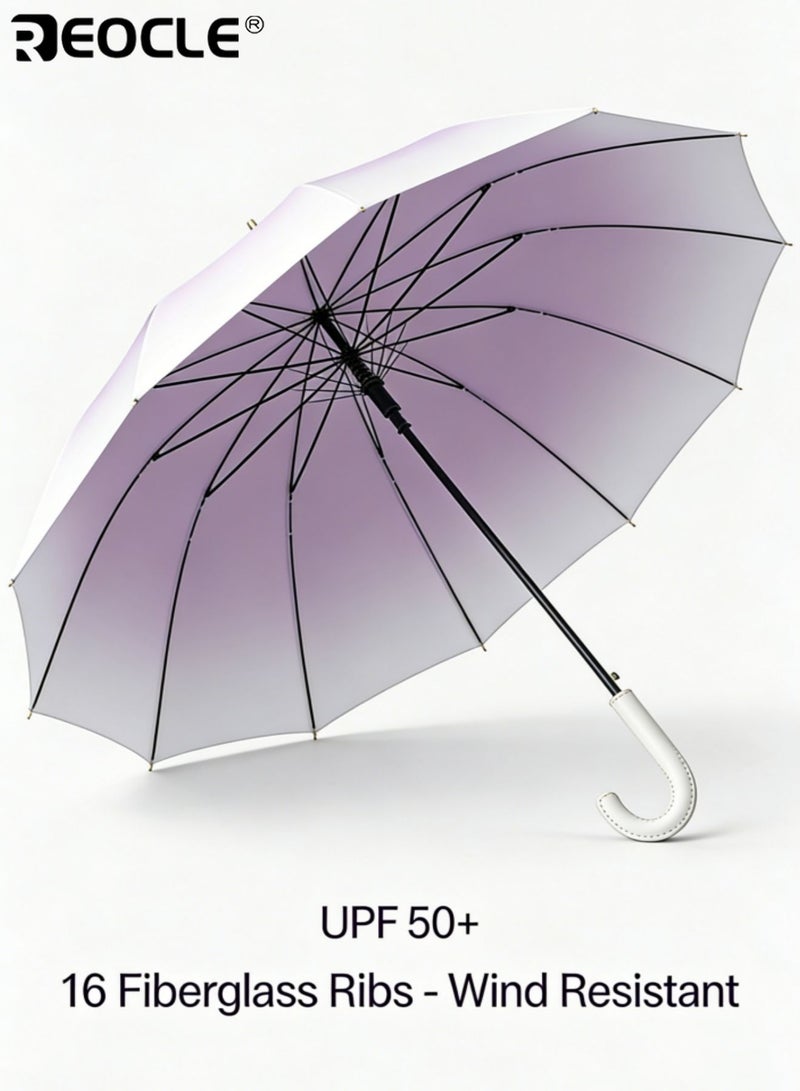 REOCLE Sun Protection Umbrella UPF 50+ Compact Folding Umbrella with Sleek Gradient Design All-Weather Umbrella for Daily Outdoor & Casual Use - Image 2