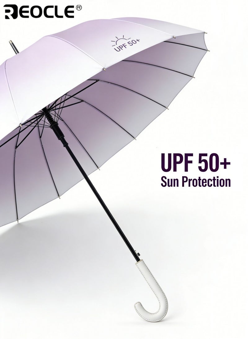 REOCLE Sun Protection Umbrella UPF 50+ Compact Folding Umbrella with Sleek Gradient Design All-Weather Umbrella for Daily Outdoor & Casual Use - Image 3
