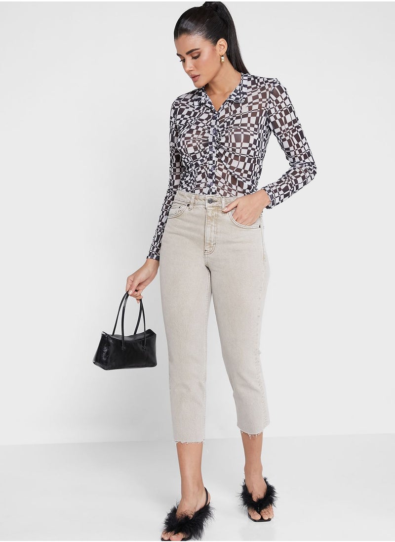TOPSHOP - High Waist Ankle Jeans - Image 1