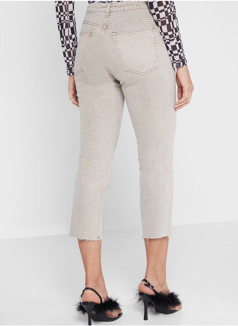 TOPSHOP - High Waist Ankle Jeans - Image 1