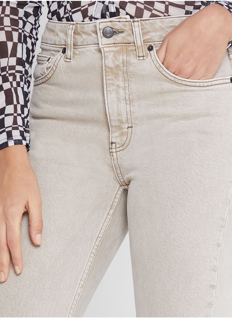 TOPSHOP - High Waist Ankle Jeans - Image 1