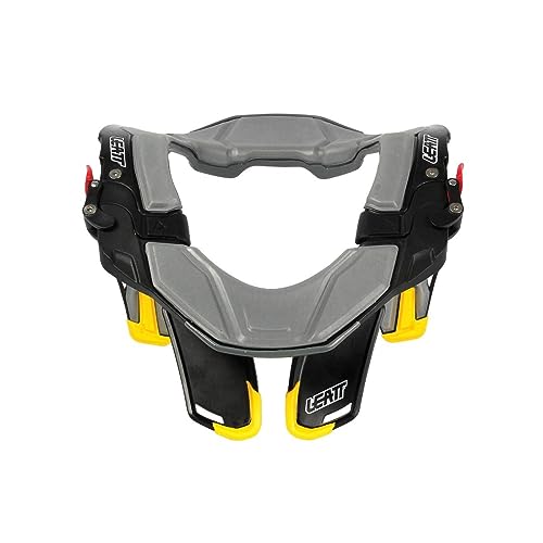 LEATT Neck Brace STX Road #L/XL Blk/Grey/YEL - Image 4