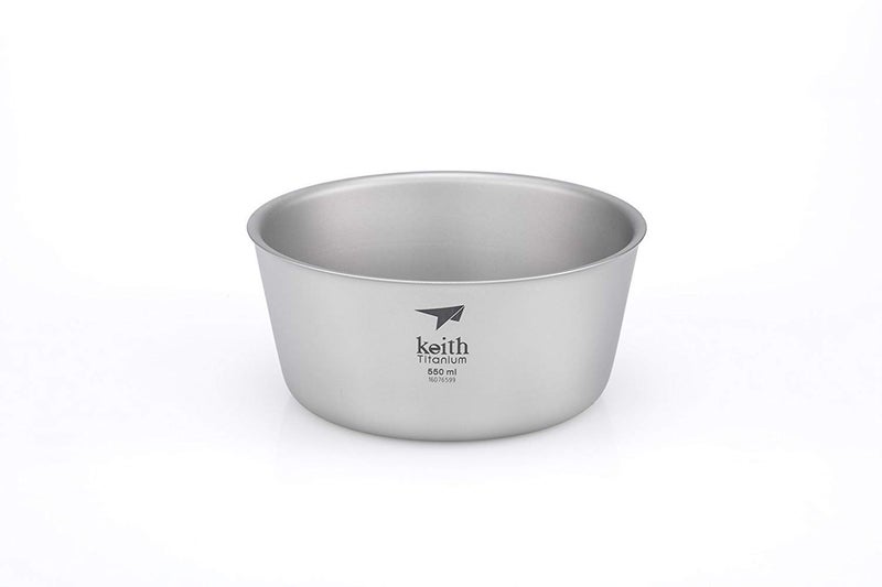 Keith وعاء معزول مزدوج الجدار من تيتانيوم كيث Ti5322 - 18.6 أونصة سائلة - Image 1