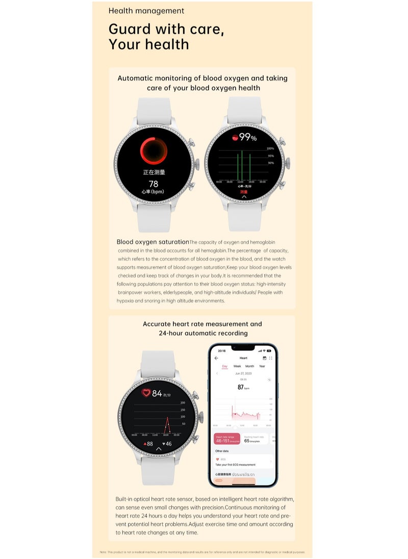 AROAQ - G12 Pro 1.52 Inch High Definition Round Screen Smart Watch Fully Functional NFC - Image 1