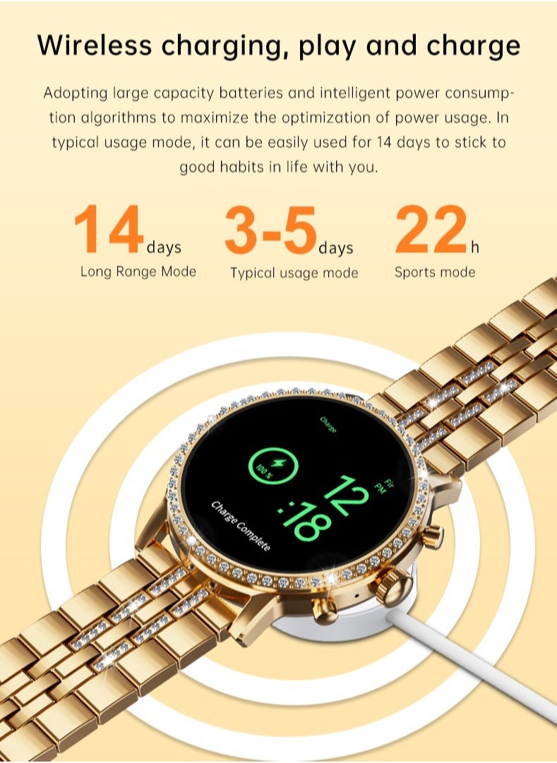 AROAQ - G12 Pro 1.52 Inch High Definition Round Screen Smart Watch Fully Functional NFC - Image 1