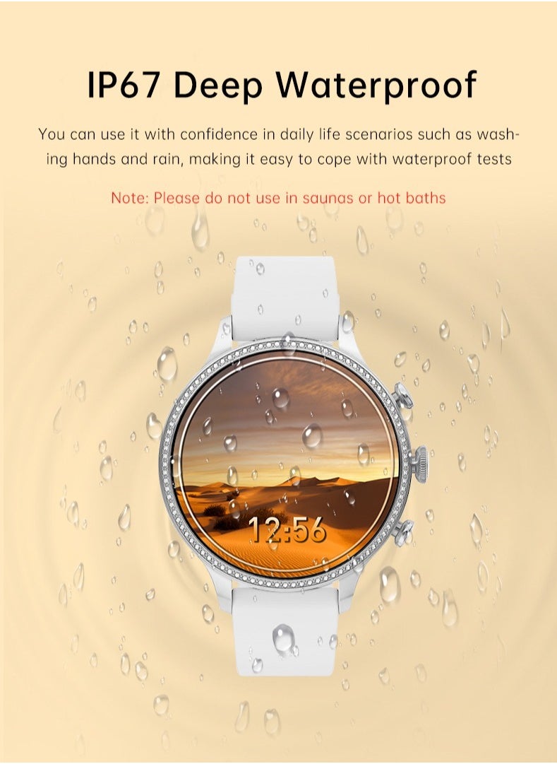 AROAQ - G12 Pro 1.52 Inch High Definition Round Screen Smart Watch Fully Functional NFC - Image 1