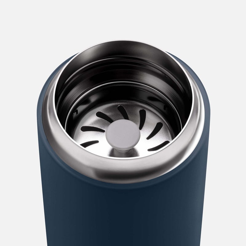 Fellow 12 oz Carter Move Travel Mug - Vacuum-Insulated Stainless Steel Travel Coffee Mug - Coffee Tumbler with Ceramic Interior and Splash Guard - Stone Blue - Image 2