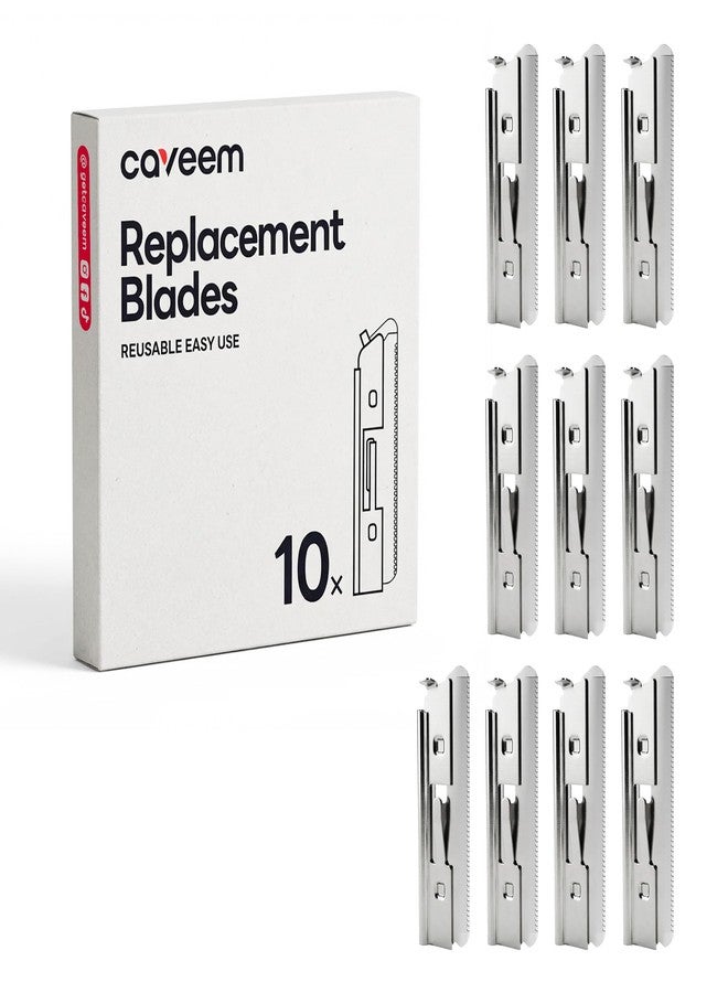 شفرات حلاقة الحواجب من CAVEEM، 10 شفرات بديلة لتشكيل الحواجب بدقة وإزالة شعر الوجه - Image 1