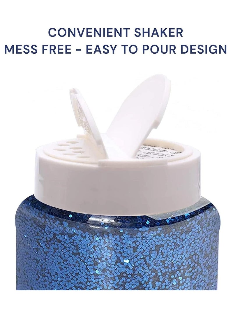 MARKQ زجاجة هزازة لامعة، 100 جرام من جليتر الأزرق الداكن لراتنج الإيبوكسي، سلايم، الرسم، تزيين الألبومات، مستلزمات الفنون والحرف - Image 2