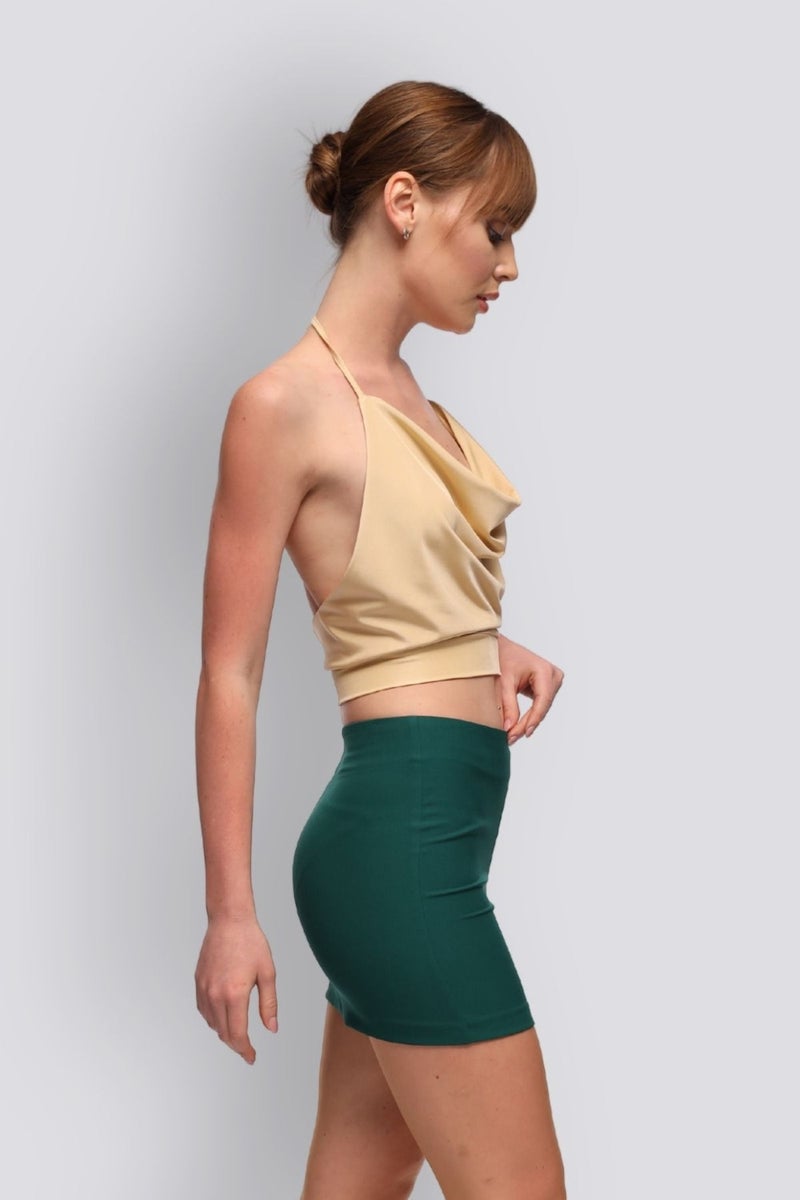 HOX'S Mu | Slim Fit Mini Skirt - Emerald Green  - Image 4