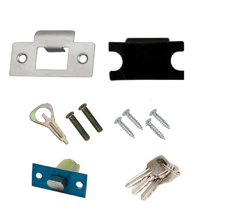 AV RAB Cylindrical Lock Stainless Steel Door Cylinder Lock for Main Doors Code Computer Key FinishMatt Pack of 1 Set Lock - Image 5