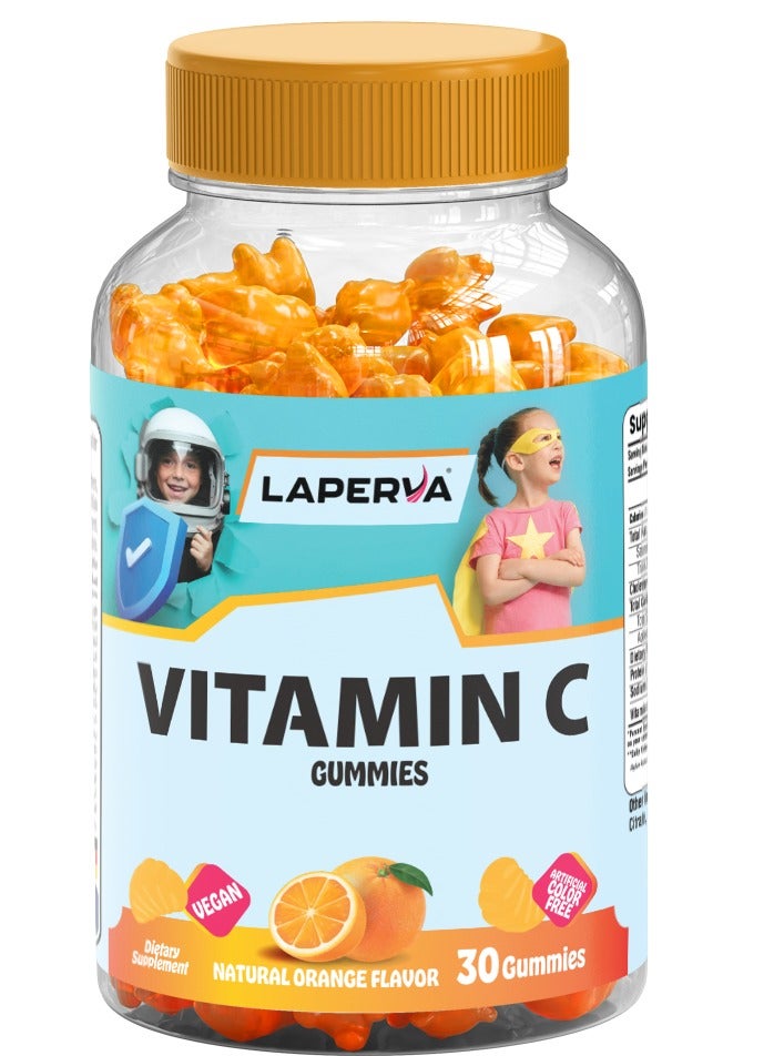 Laperva Smart Kids Vitamin C, 125 mg, 30 Veggie Gummies, Supports Immune Health - Image 1