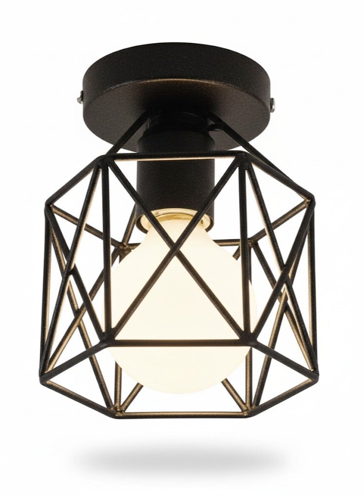 El Rawda Lighting Sign Metal Base Decorative Ceiling Lighting (Black)