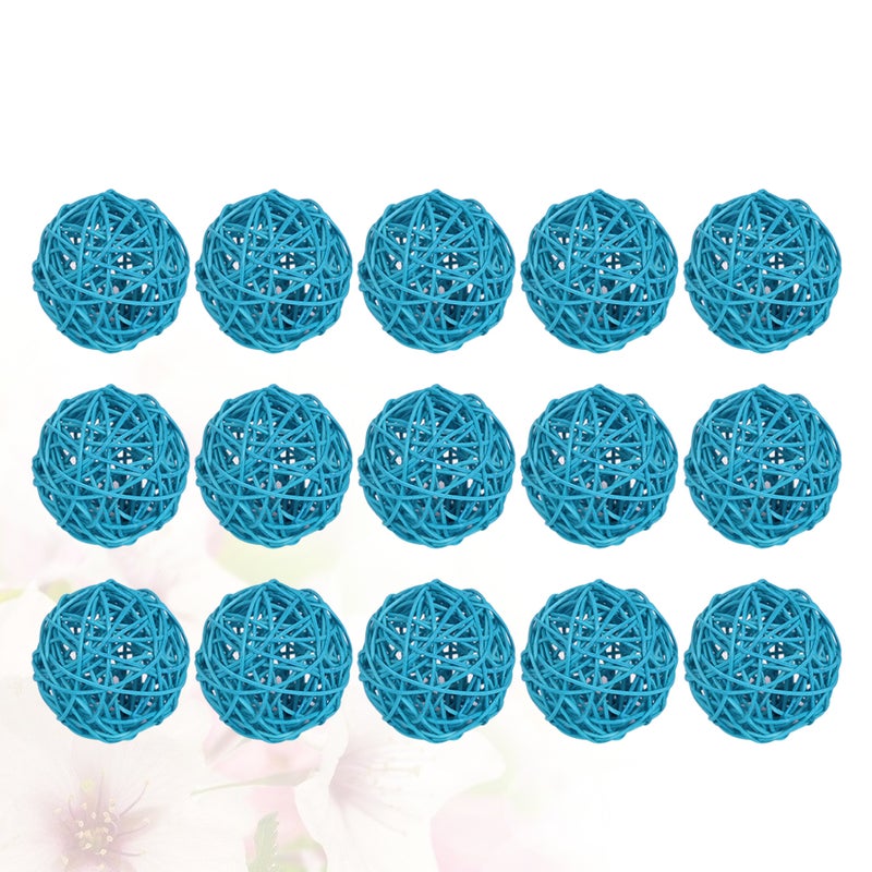 15pcs Wicker Rattan DIY Craft Decorative Hanging Simple Vine for Kindergarten Hotel Home (Sky- 5cm) - Image 4