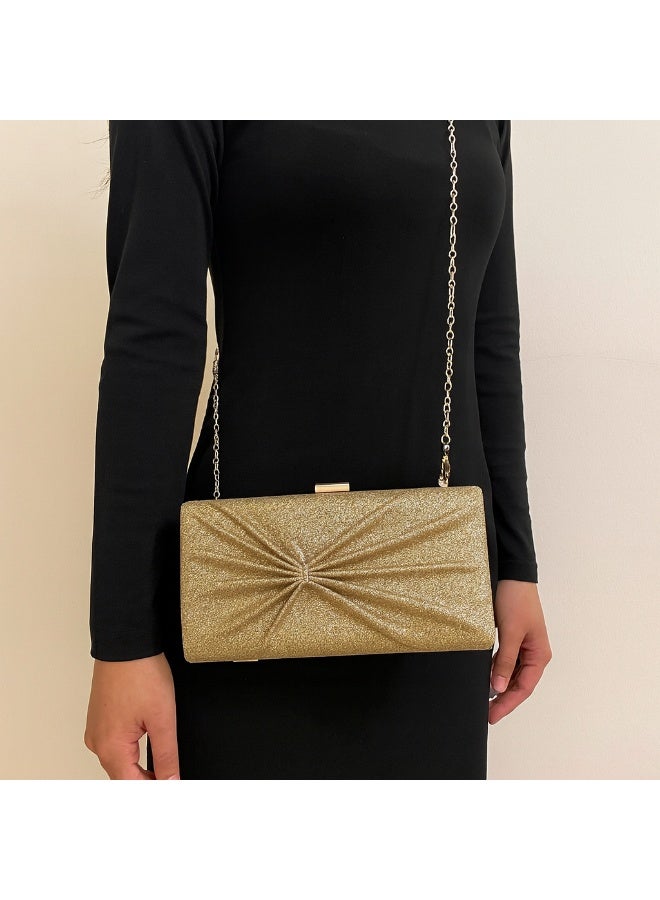 Women's Gold Evening Clutch – Sparkling Luxury Design for Parties & Weddings - Image 3