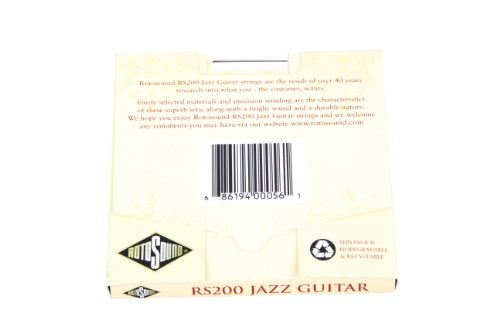Rotosound RS200 Top Tape Monel Flatwound Electric Guitar String (12 16 24 32 42 52) - Image 3