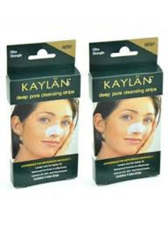Kaylan Nose Cleansing Strips for Deep Pore Purification, 4 Strips * 2pc