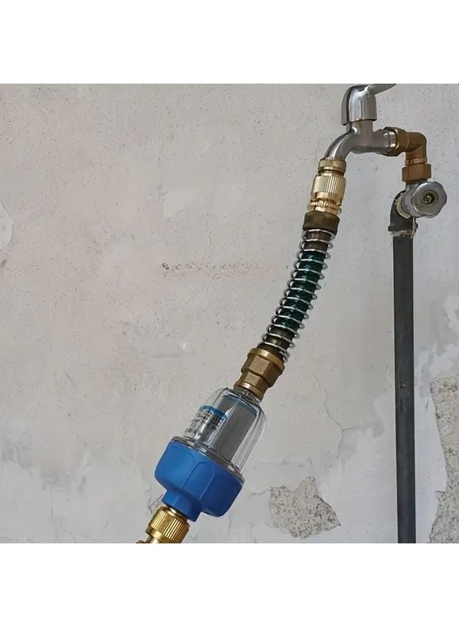 Blue 40 Micron Washable RV Water Filter For Fresh Water Outdoor Camping Boat Kitchen - Image 4