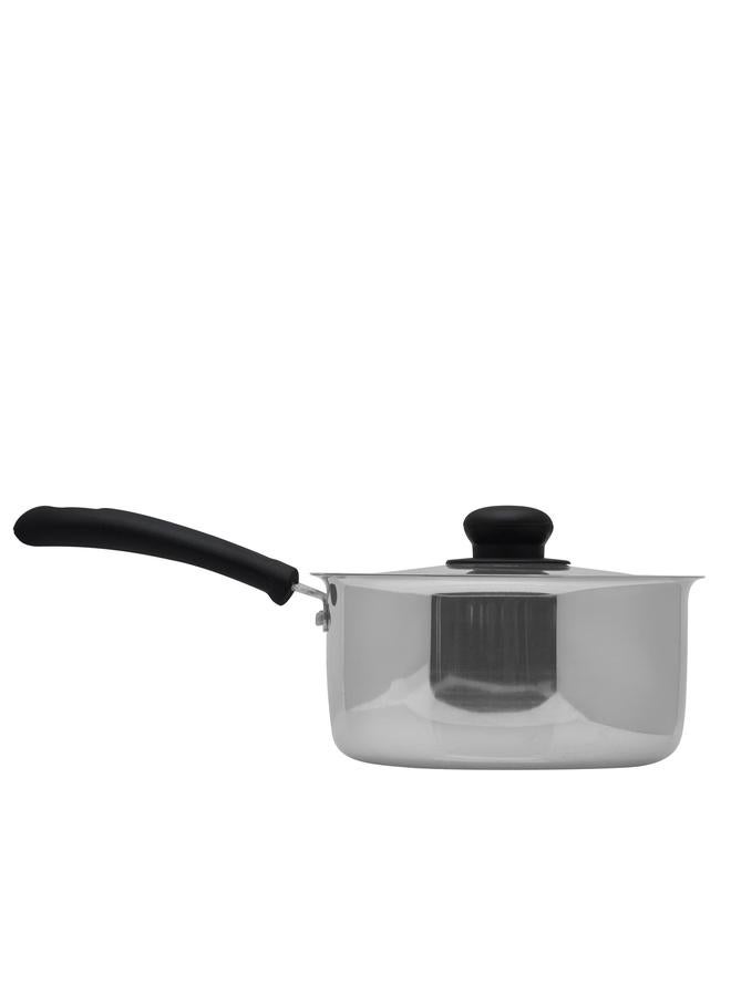 RAJ Aluminium Saucepan with Cover, Large - Image 1