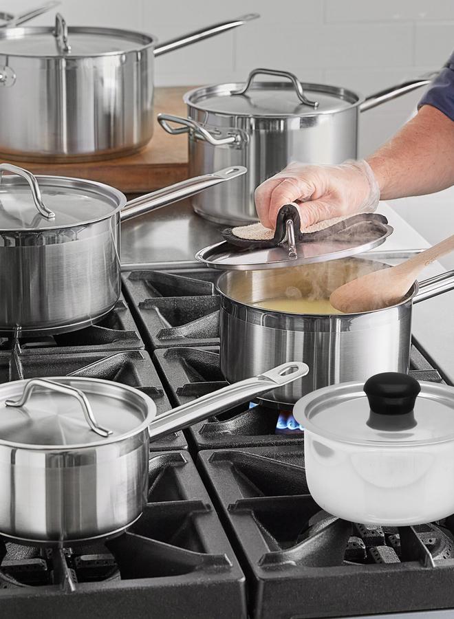RAJ Aluminium Saucepan with Cover, Large - Image 4