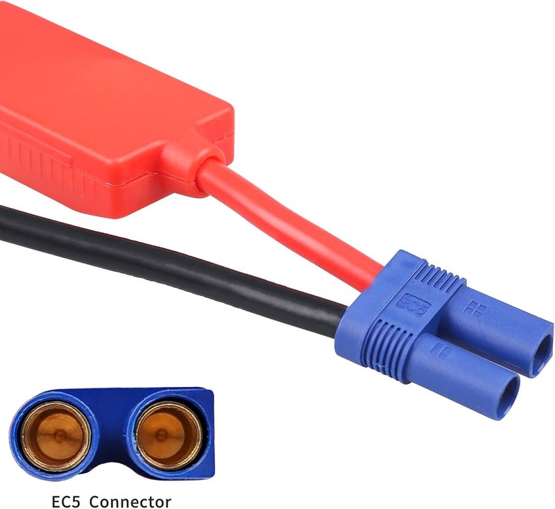Landmore EC5 Jumper Cable Battery Charger Clamps, 12V Replacement Alligator Clips to EC5 Connector Car Jumper Cable for Emergency Portable Car Jump Start Battery Booster Cable 10AWG Silicone Wire - Image 3
