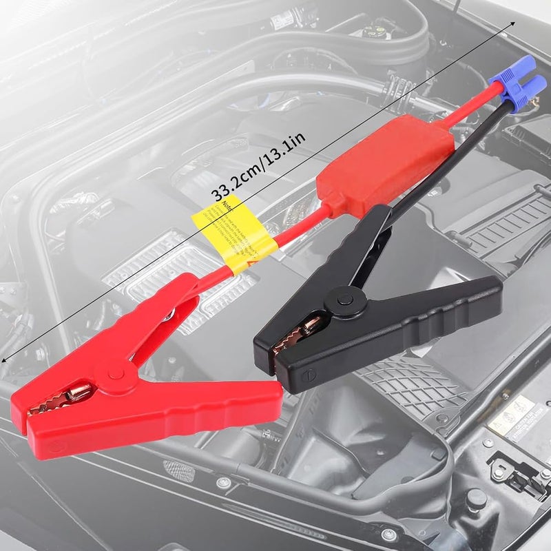 Landmore EC5 Jumper Cable Battery Charger Clamps, 12V Replacement Alligator Clips to EC5 Connector Car Jumper Cable for Emergency Portable Car Jump Start Battery Booster Cable 10AWG Silicone Wire - Image 2