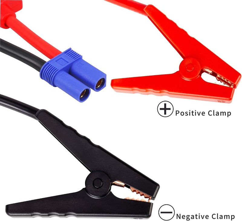 Landmore EC5 Jumper Cable Battery Charger Clamps, 12V Replacement Alligator Clips to EC5 Connector Car Jumper Cable for Emergency Portable Car Jump Start Battery Booster Cable 10AWG Silicone Wire - Image 5