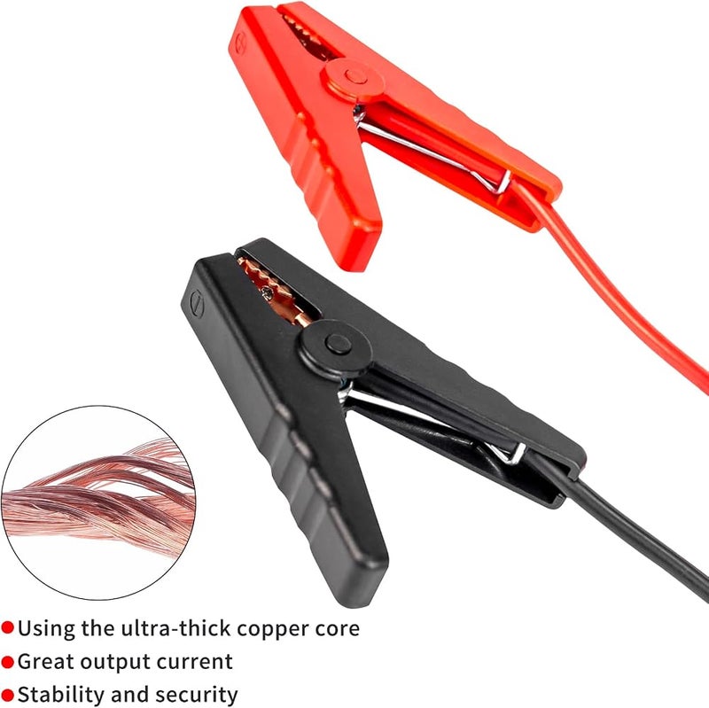 Landmore EC5 Jumper Cable Battery Charger Clamps, 12V Replacement Alligator Clips to EC5 Connector Car Jumper Cable for Emergency Portable Car Jump Start Battery Booster Cable 10AWG Silicone Wire - Image 4