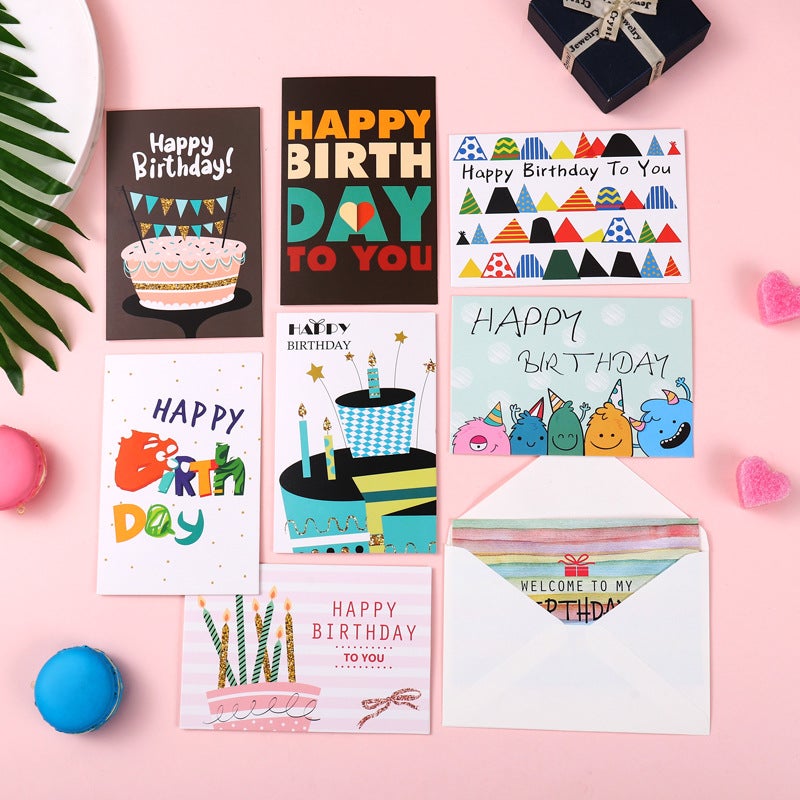 36 Different Birthday Cards Christmas Creative High Sense Ins Wind Children'S Blessing Thank You Card Invitation Card - Image 3