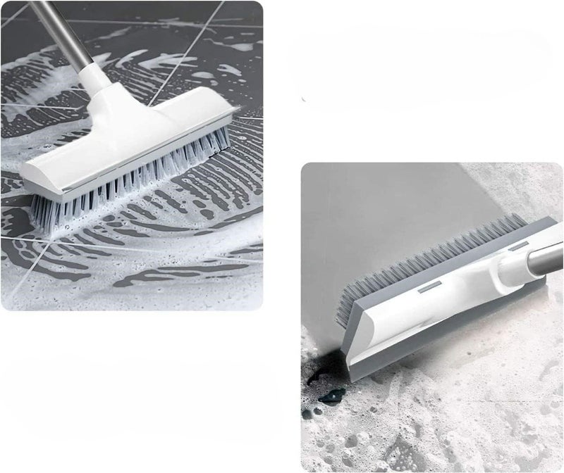 BLADESMITH 2 in 1 Tiles Cleaning Brush - Multifunctional Floor & Wall Scrubber with Brush and Wiper - 2 in 1 Tiles Cleaning Brush for Bathroom, Kitchen, Corners & Hard Stains - Adjustable Handle - Image 5