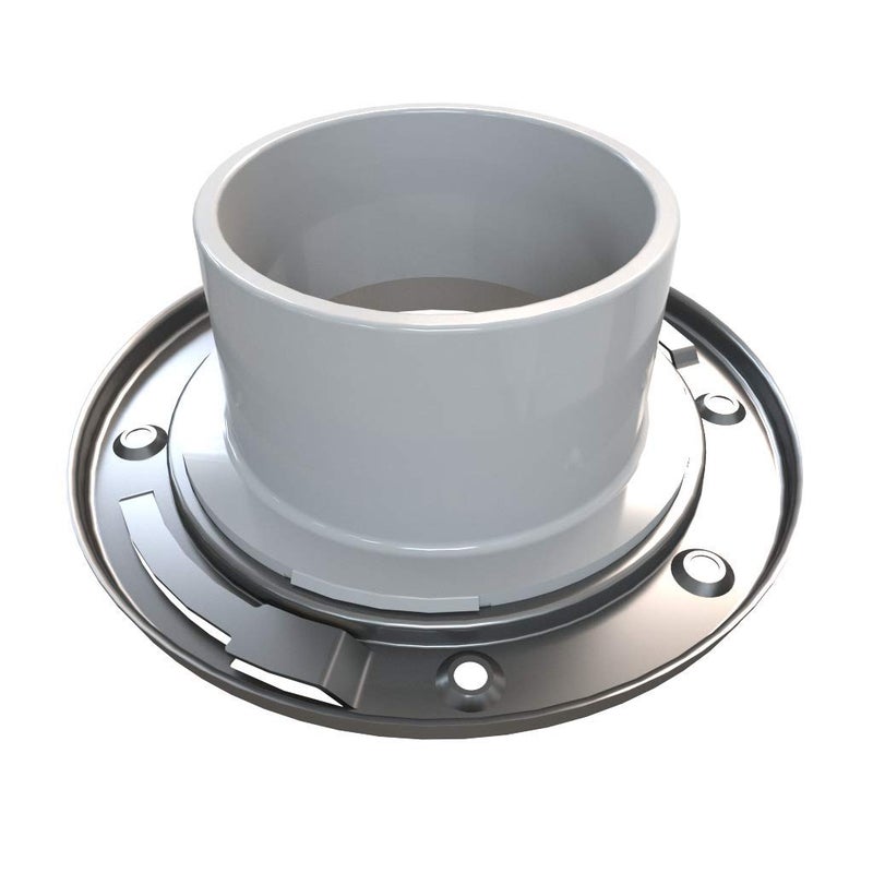 Oatey 3 in. x 4 in. PVC Closet Flange with Stainless Steel Ring without Test Cap - Image 4