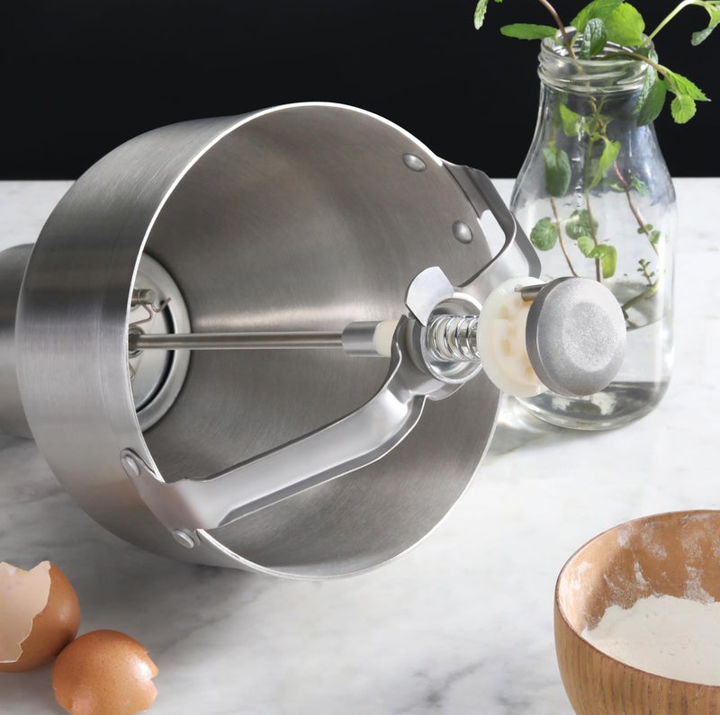 New Star Foodservice 37470 Commercial Grade Stainless Steel 18/8 Pancake Dispenser with Stand, Silver - Image 5