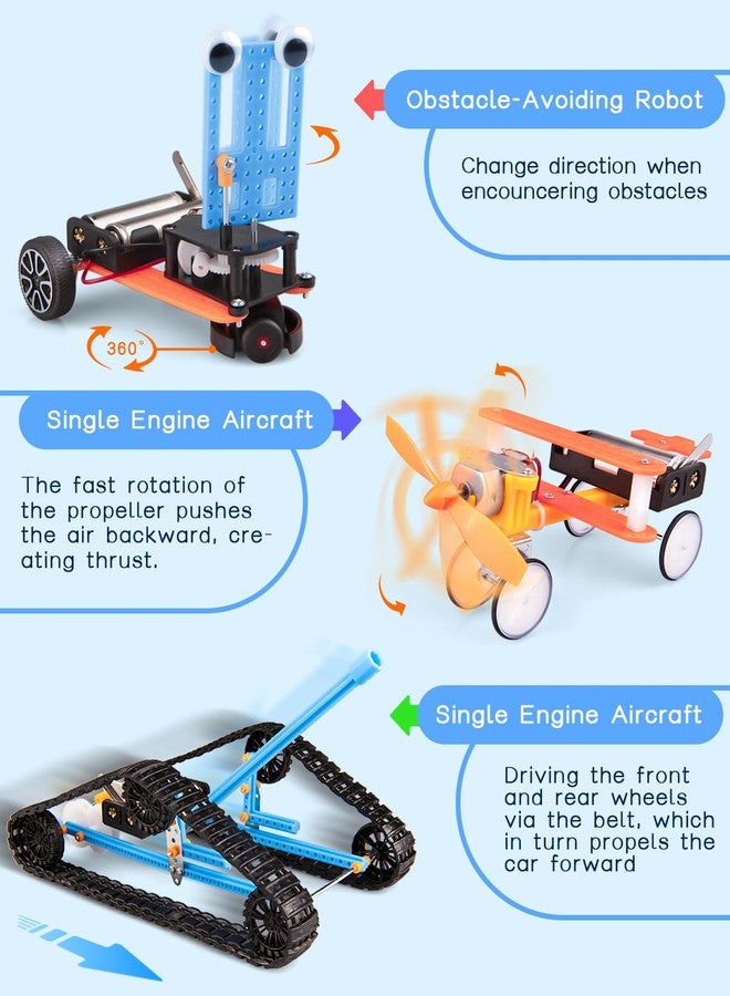 FliipFlaap 6-in-1 STEM Kit for Kids Ages 6-12, STEM Toys for Boys Ages 8-12, Robot Building Kit & Car Crafts for Kids, Science Activities Robotics Kits for 6 7 8 9 10 12 Year Old Boys Girl Birthday Gifts - Image 2
