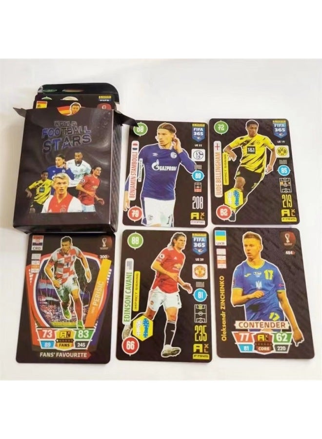 Football Star Card World Cup European League Peripheral Basketball Star Card English Gold Foil Card 55 Cards-Color:Colorful 10 Sheets, Minimum Batch Of 900 Packs  - Image 4