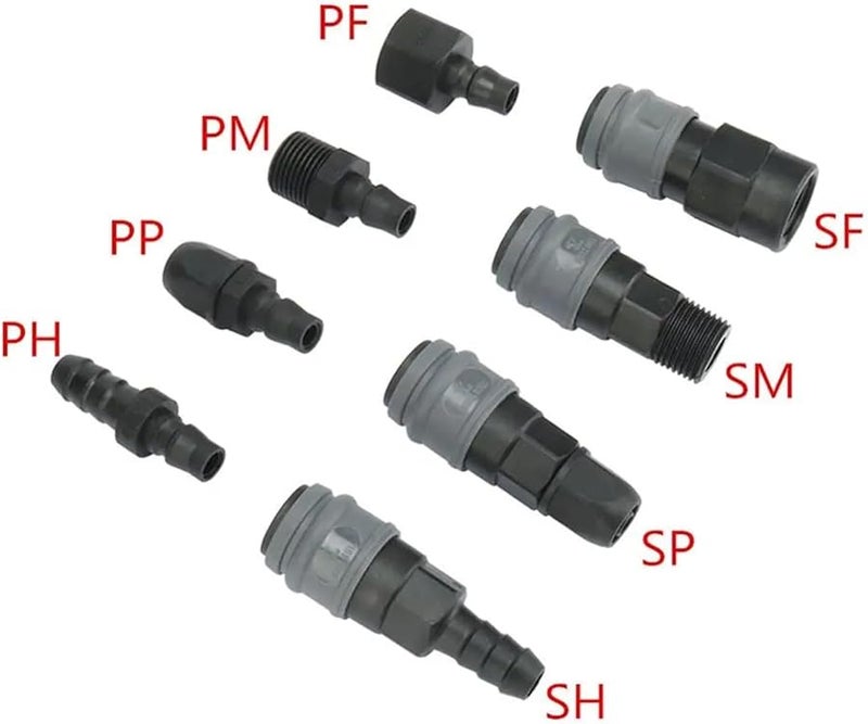 PF 40 Size Plastic Steel C Type Pneumatic Fittings Quick Connector Self Locking Coupling For PU Tube Gas Air Pipe - Image 4