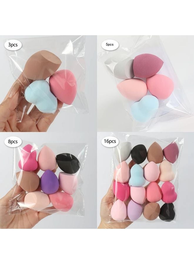 3pcs Random Color And Shape Latex Free Makeup Sponges Hydrophilic Beauty Blenders For Foundation Concealer Blush - Image 2