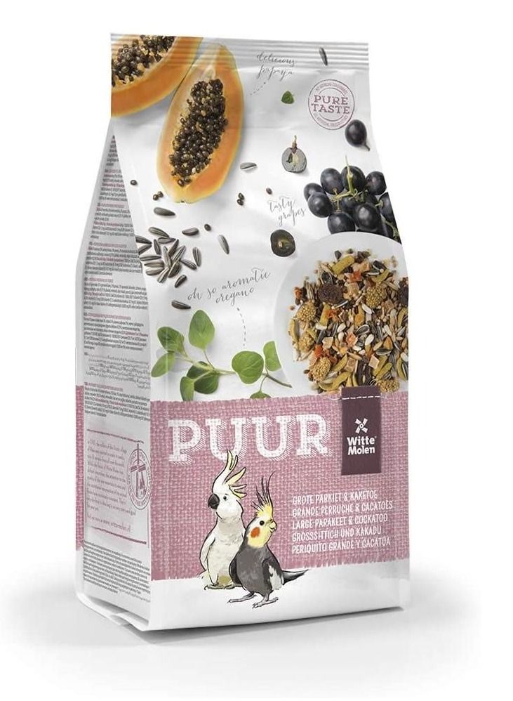 Witte Molen Puur Large Parakeet And Cockatoo Bird Food