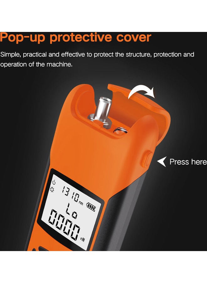 NIBEMINENT Portable Optical Power Meter Orange 14.8 x 3.5 5.3cm  - Image 4