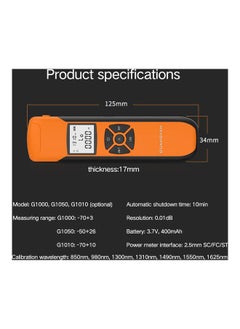 NIBEMINENT Portable Optical Power Meter Orange 14.8 x 3.5 5.3cm  - Image 2
