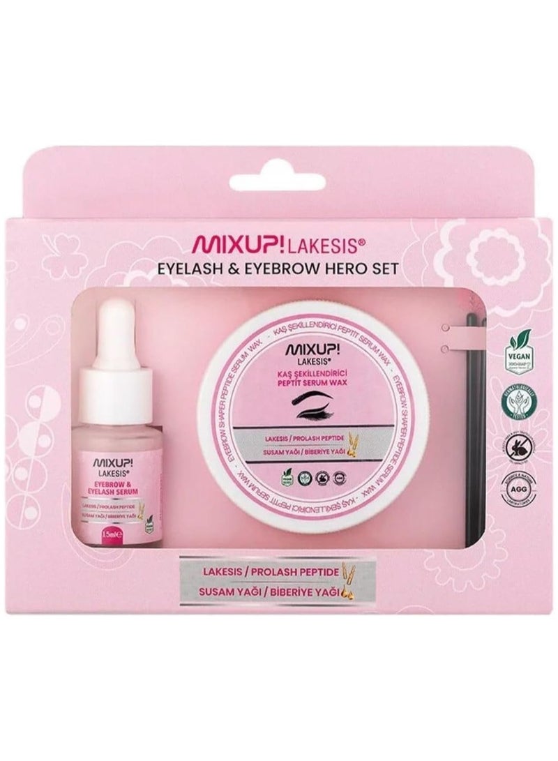 ميكس اب  مجموعة مصل سيروم ببتايد للحواجب والرموش من ميكس اب - Image 1